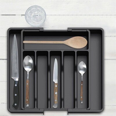 Kitchen Drawer Cutlery Storage Tray Expandable Silverware Or
