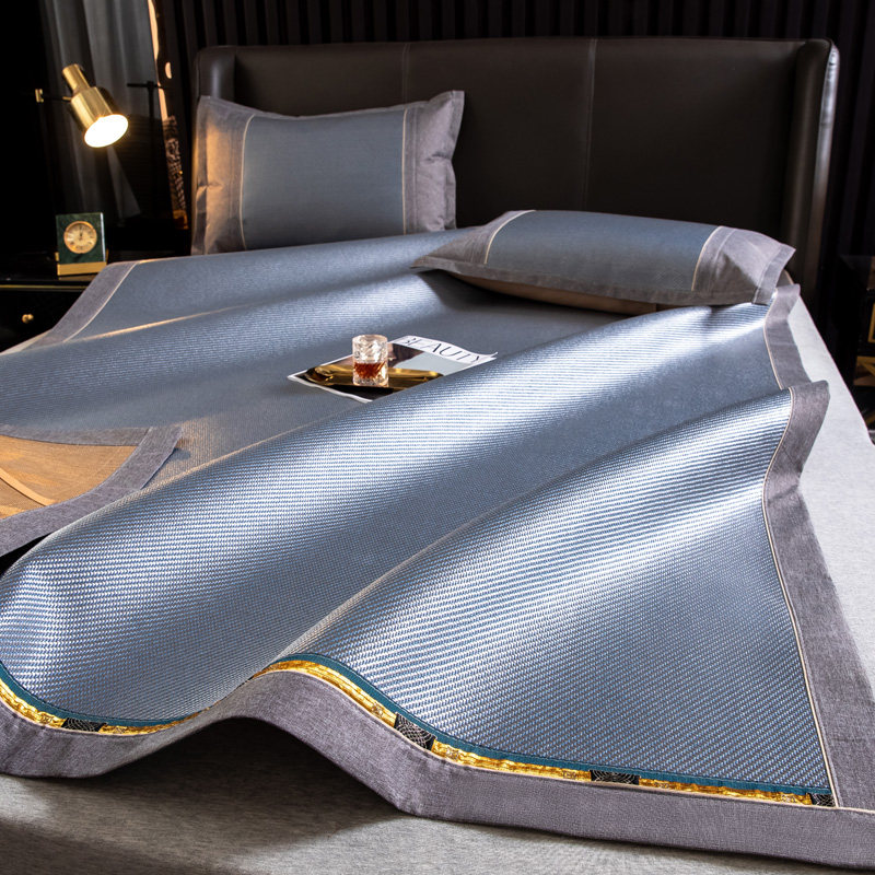 奥若拉 凉席仿冰藤冰丝面席子三件,床上用品,藤席,淘宝优惠券,粉丝福利购,淘宝优惠卷