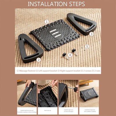 Ergonomic Office Footrest Portable Foot Rest Under Desk Feet