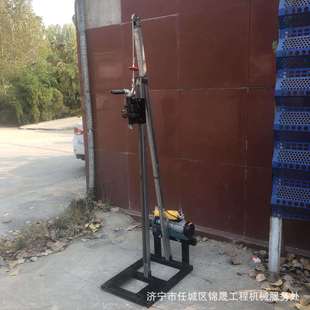 遥控升降打井机 家用架子式打井机 打井神器 沙土地60米打井设备