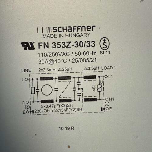 Schaffner原厂FN2090LL-30-08 RFI滤波FN2090系列