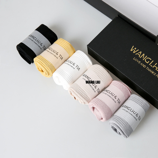 YZZ3555 男女同款 王力红家定制 中筒袜 精油抗起球棉袜