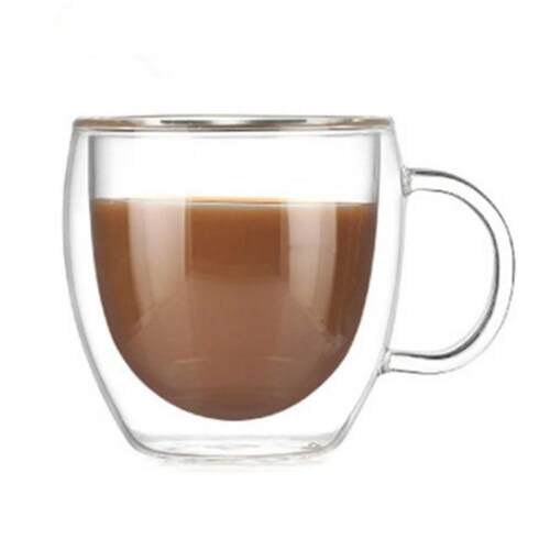 Double Coffee Mugs With the Handle Mugs Drinking Insulation
