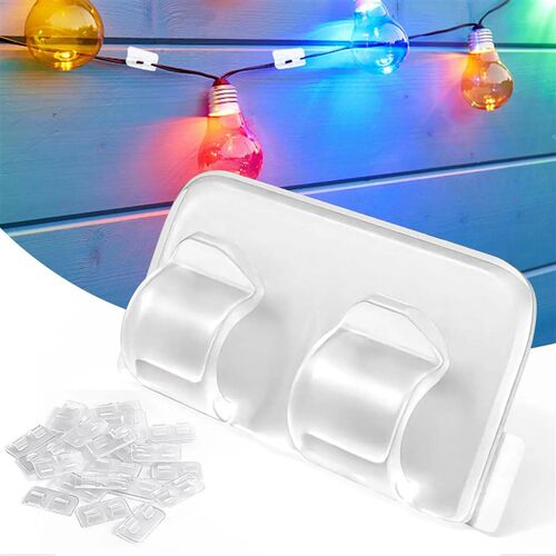 Outdoor Light ClipsCables Cord,Hooks for Outdoor String Ligh