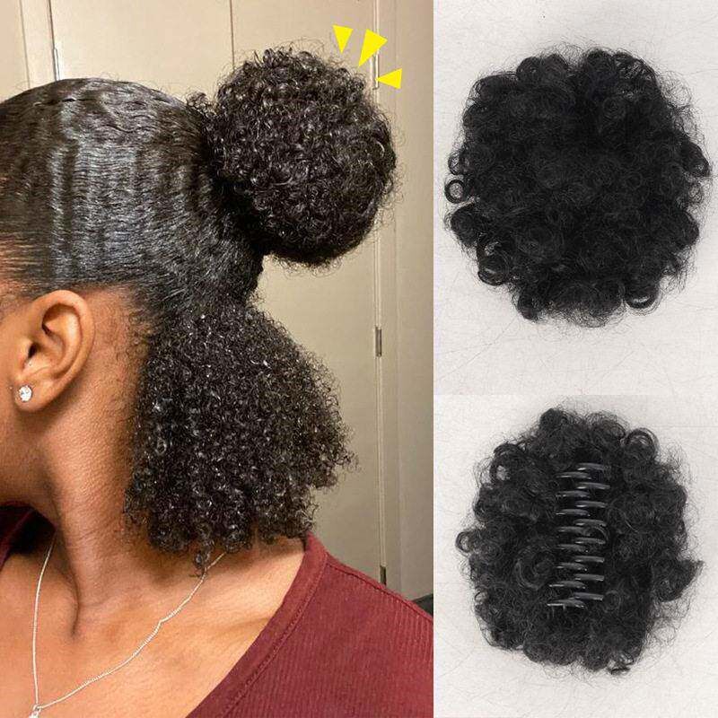 8A Brazilian Afro Kinky Curly Human Hair 巴西真人发帘爆炸头