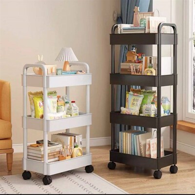 Trolley Storage Rack, Kitchen and Bedroom Floor Multi-layer
