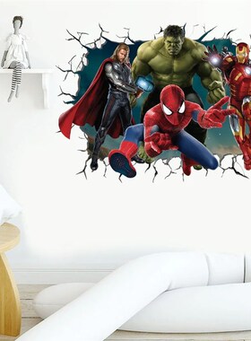 The Avenger Heroes Wall ers For Kids Room mural Fairy tale C