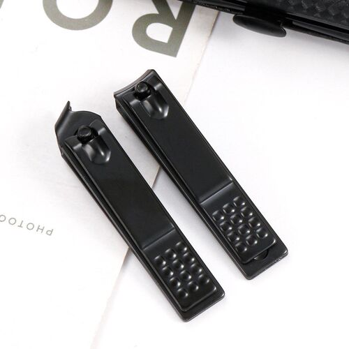 Black 10Piece Nail Clipper Set Beauty Kit Nail Scissors Set