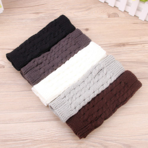Women Stylish Hand Warmer Winter Gloves Arm Crochet Knitting