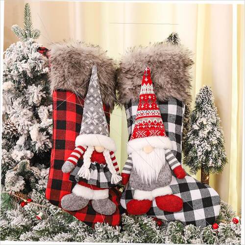 Christmas stocking Christmas tree pendant goodie bag耶诞袜