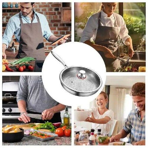 Skillets And Frying Pans Non Stick Deep Skillet With Lid