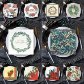 Christmas Snowman Xmas Bag Winte Napk Mix Paper 100Pcs Theme