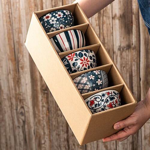 Cowhide Box Ceramic Bowl, Plate and Dish Set陶瓷碗盘碟套装
