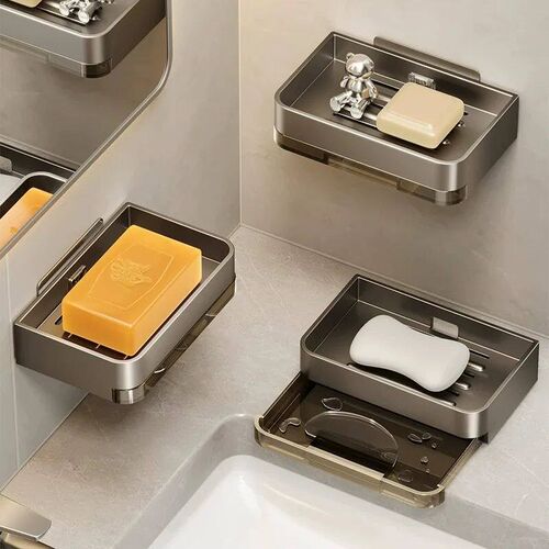 Metal Iron Soap Holder Without Drilling Bathroom Soap Dish W