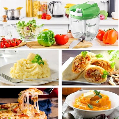 Multi Meat Mincer Garlic Chopper Onion Cutter Rotate Kitchen