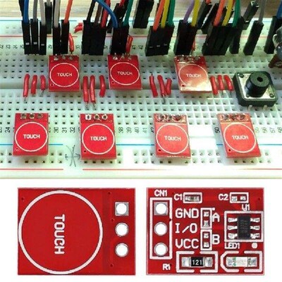 50Pcs Ttp223 Touch Button Modular Self-Locking Jog