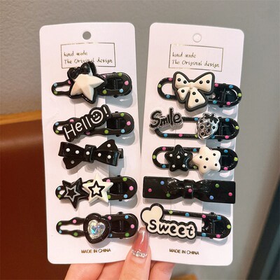 Childrens hair clip dopamine cute forehead broken hair cli