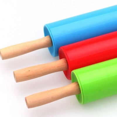 Wooden Handle Roller-Type Dumplings Dough Roller Non-Stick