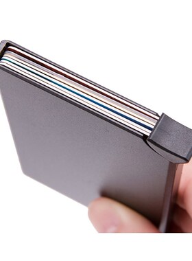 RFID Anti-theft Smart Wallet Thin ID Card Holder Unisex Auto