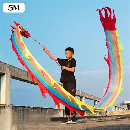 3/5M Chinese Style Dragon Dance Props For Children Carnival