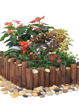 室内阳台花盆围栏幼儿园植物角栅栏环创装饰布置木摆件花园小篱笆