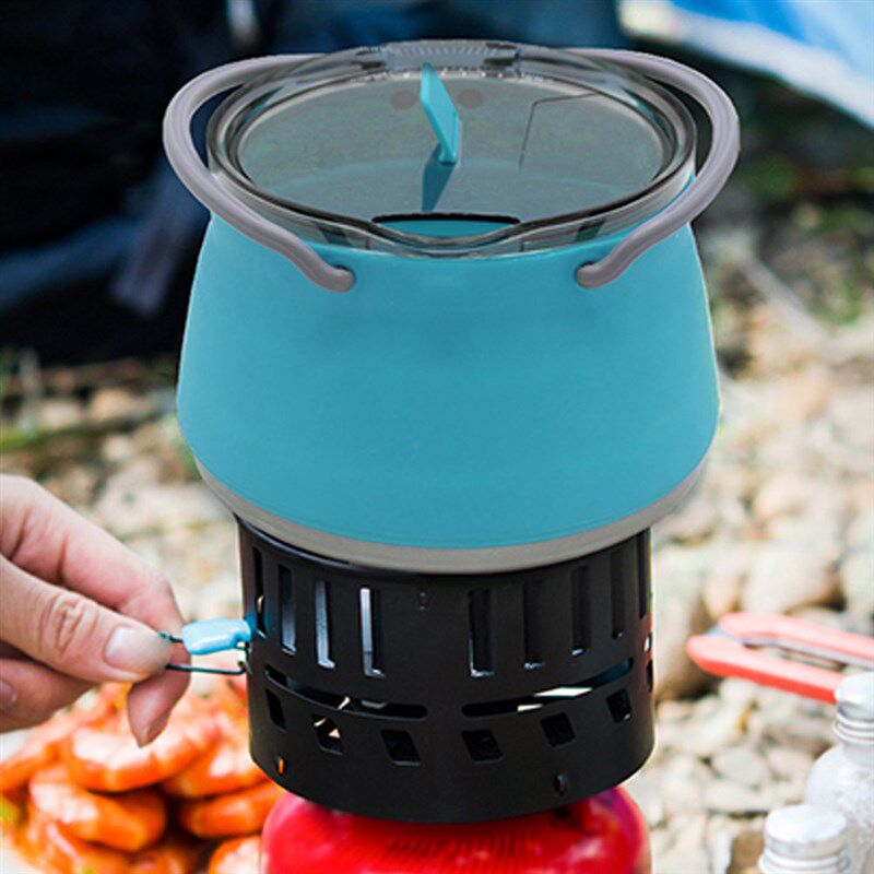 Portable Mini Boiling Water Pot Folding Silicone Kettle with图片