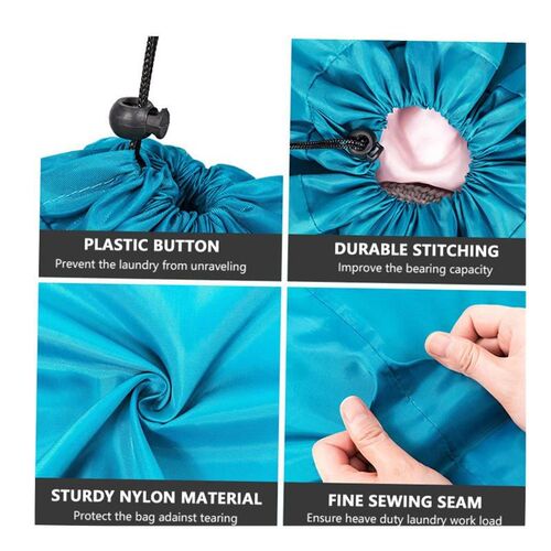 Nylon Laundry Bag Travel Storage Pouch Machine Washable.