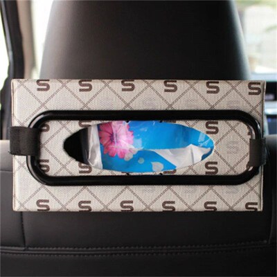 Car Universal Tissue Box Rack Sun Visor Napkin Box Seat Back