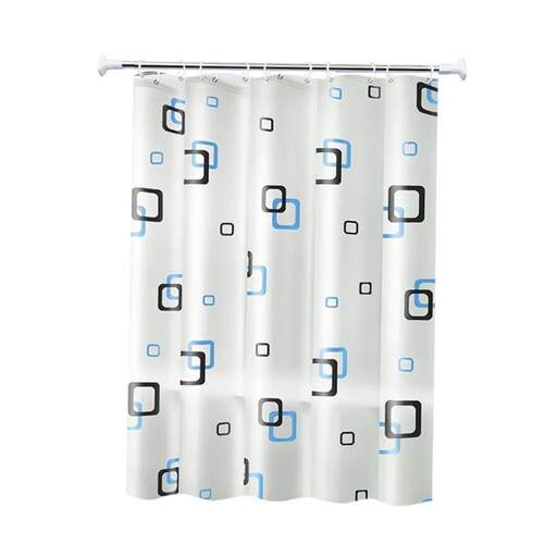 The bathroom shower curtain checkered PEVA Environmental