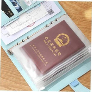 Waterproof Travel Dirt Passport Holder Cover Wallet Transpa