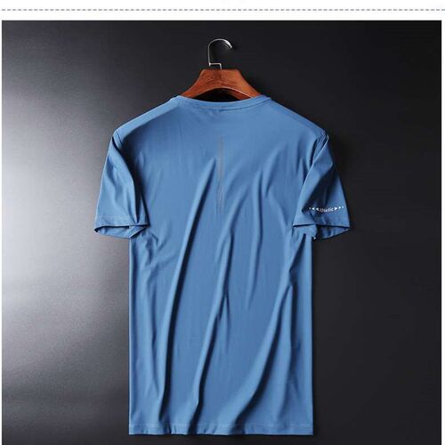 Yagwi Youth Summer Ice Silk Short-sleeved Shirt Mens Extra