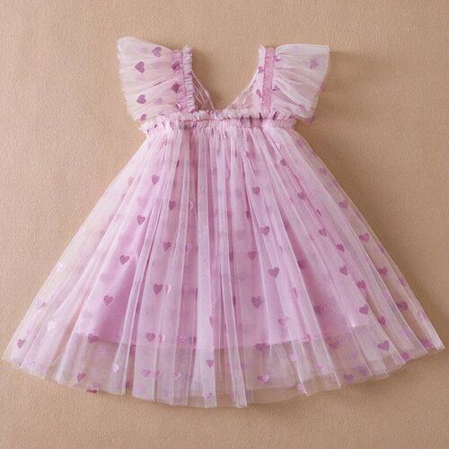Baby Girl Party Dress Princess Birthday Clothes Back Bow Win