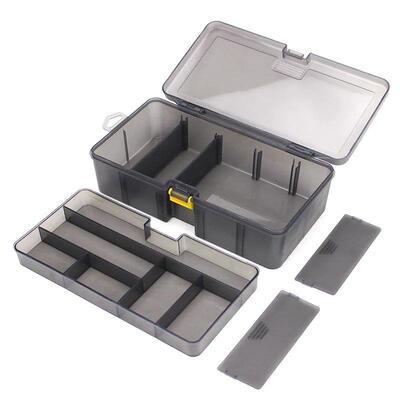 Double Layer Lure Tackle Box Fishing Accessories Adjustable