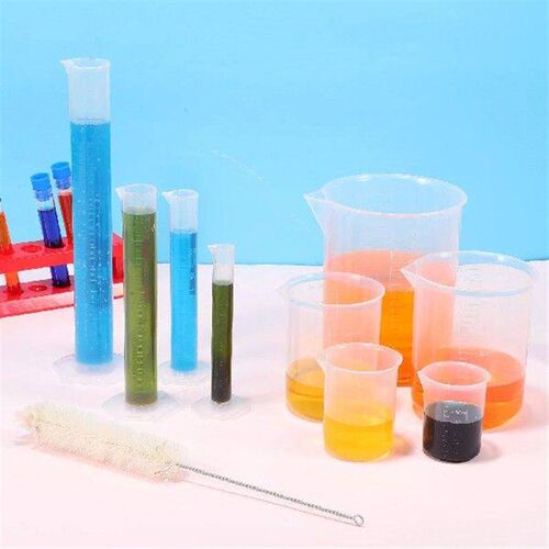 13Pcs Graduated Cylinders and Beakers Set with Test Tube