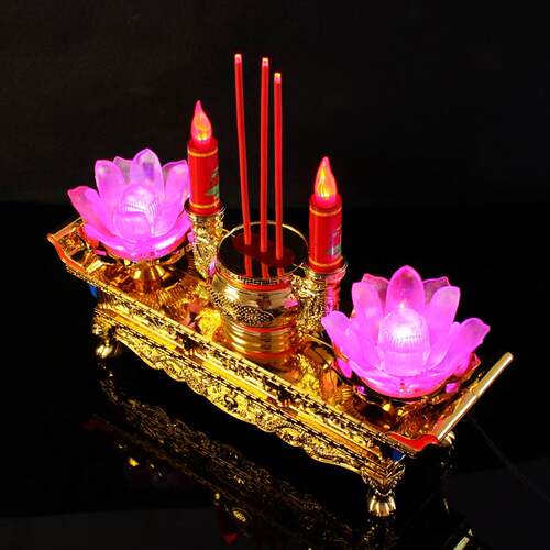 LED plug in candle light electronic incense candle table lam