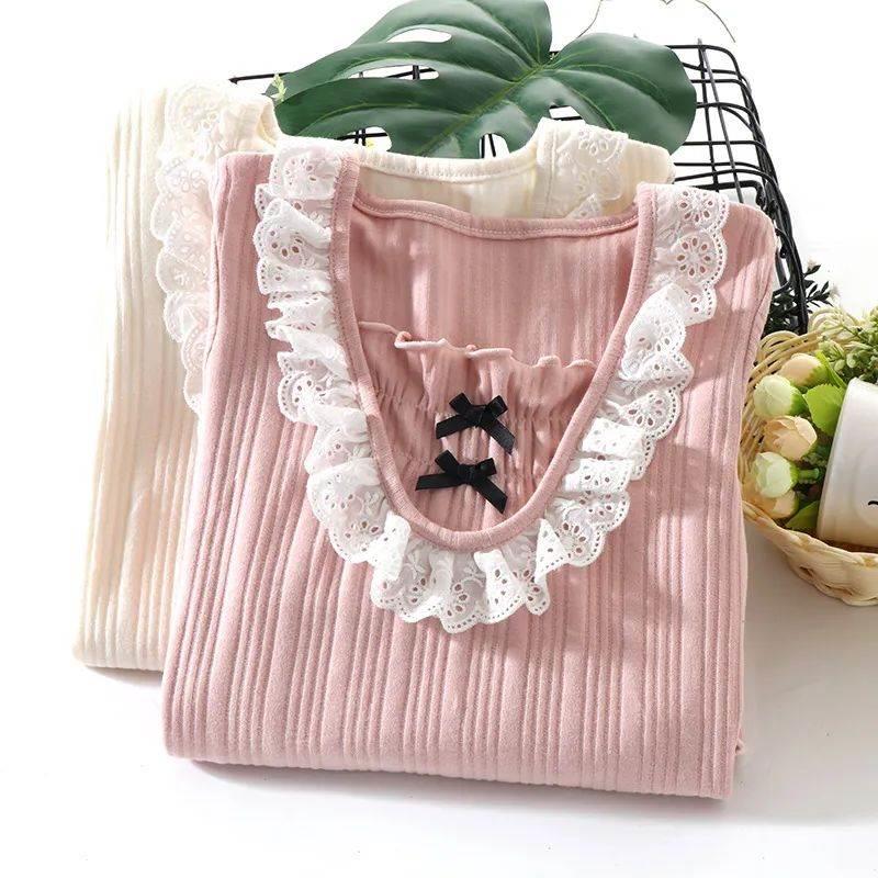 Summer Lace Night Dress for Kids Girl 4-16 Years Girl Cotton图片
