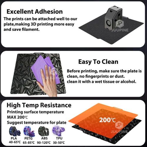 Bambu P1s Printing Plate 3d Printer Parts 257x257mm Build Pl