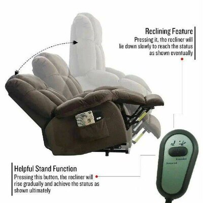 Electric Recliner Chair Rated Skeleton Controller Bed Lift
