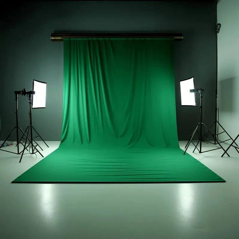 Photography Background Backdrop Cloth Smooth Green White Bla - 实物图