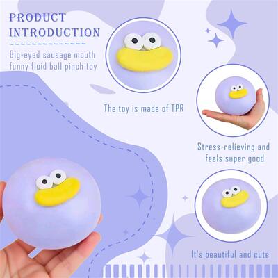 steamed bun Taba Squishy Giant  with Big Eyes & Sausage Lips