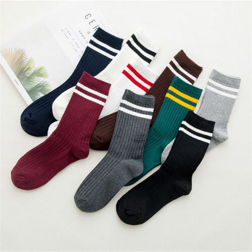 Funny Cute Japanese High School Girls Cotton Loose Striped C