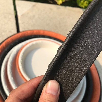 Pot tray round plate bottom cement retro old flower