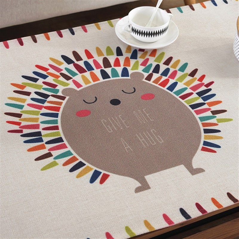 茶几桌布口袋式棉麻布艺防水防烫台布可爱卡通桌电脑书桌盖巾定制,居家布艺,桌布,淘宝优惠券,粉丝福利购,淘宝优惠卷