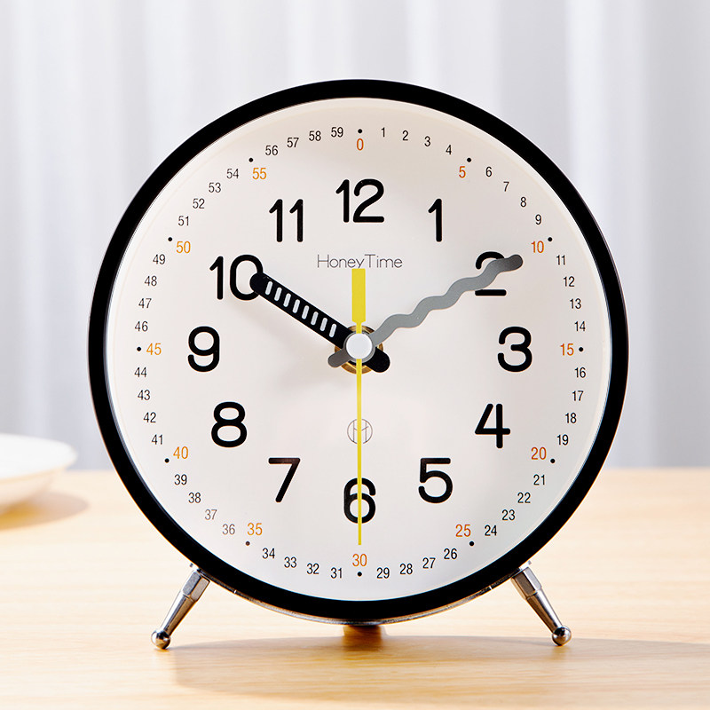 学生儿童新款2023钟表座钟桌面时钟客厅摆放座钟家用台式石英摆钟,家居饰品,座钟,淘宝优惠券,粉丝福利购,淘宝优惠卷