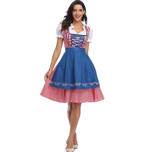 The New Lady Dirndl Oktoberfest Costume Bavarian National Pi
