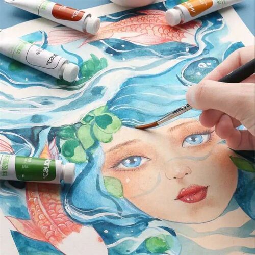 11pcs/Set Thin Hook Fine Detail Paint Brushes Nylon Hair Sof