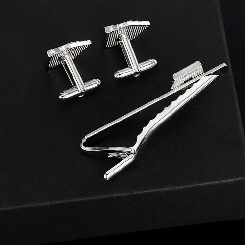 Personality Poker AAAA Cufflinks&Tie Clip Set For Men Shirt