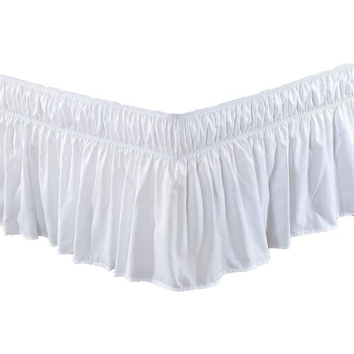 Bed Skirt Elastic Simple Style Elastic Solid lor Bed Apron F