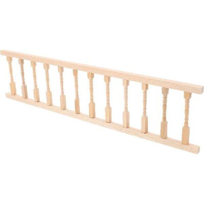 30 5x75cm Wooden Fence Miniature DIY House 1/12 Furniture