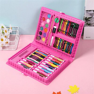 68PCS Kids Painting Drawing Art Set with Crayons Oil Pastels
